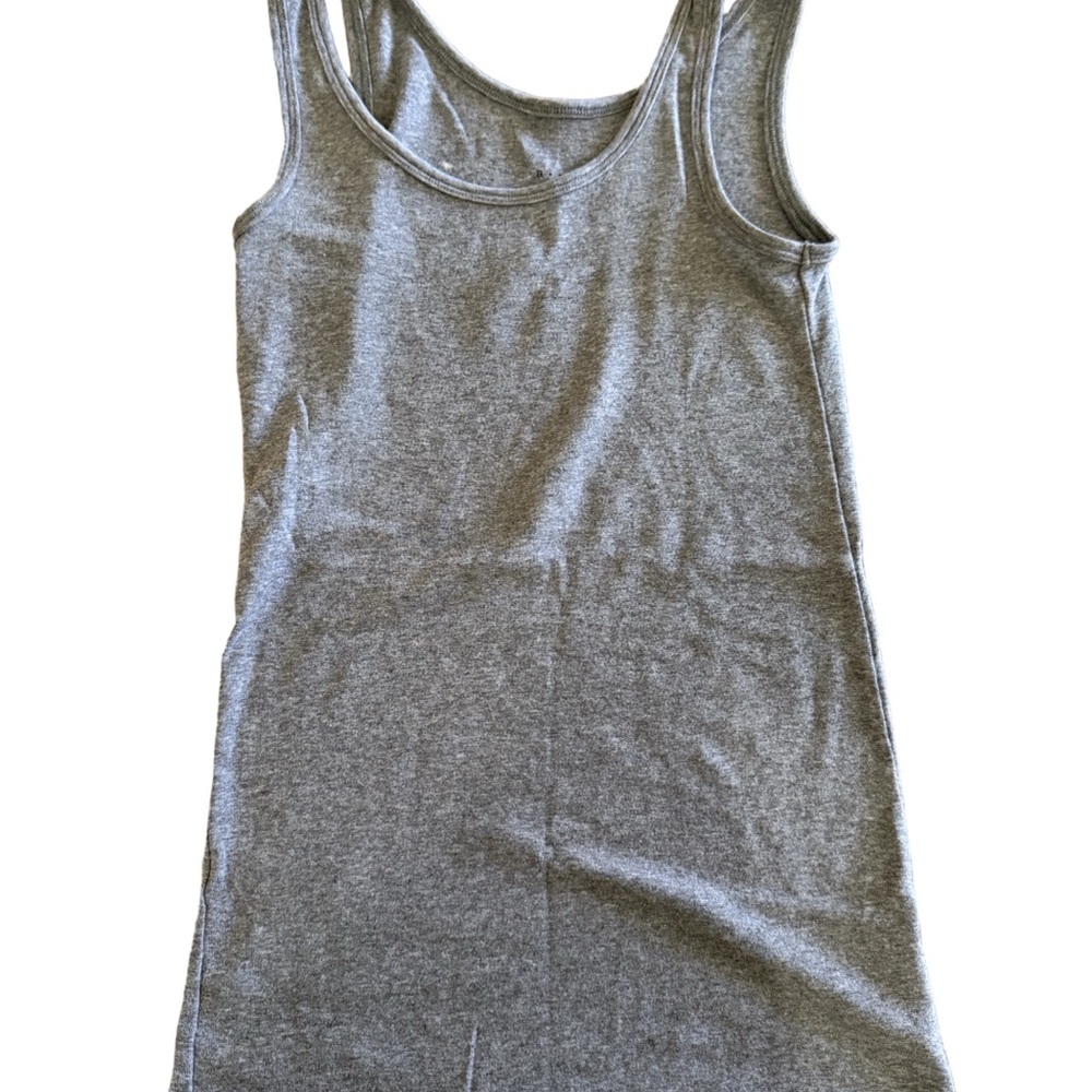 A new day Simple Gray Sleeveless Cotton Tank Top Size Small